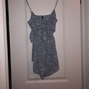 Front tie romper